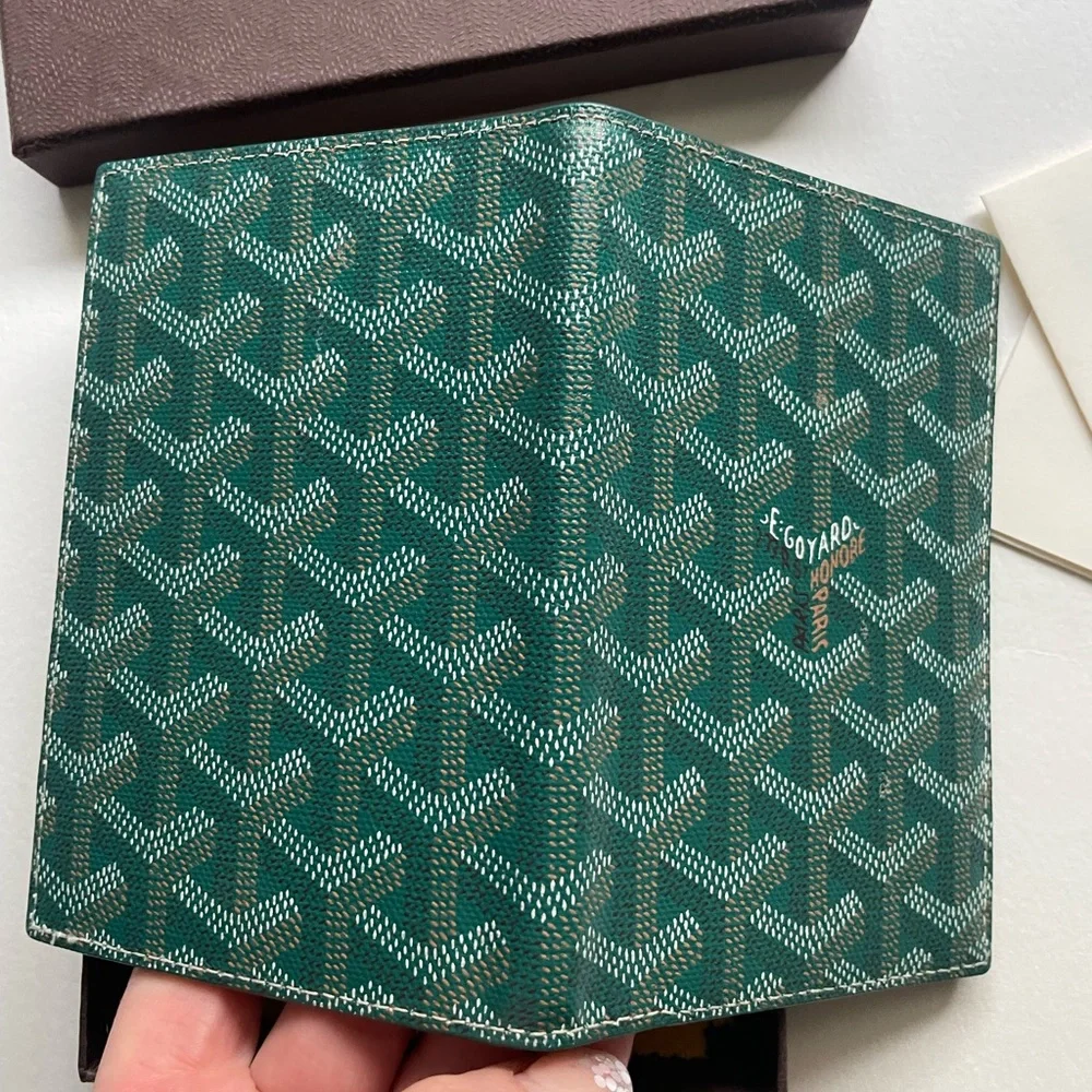 Goyard Green Goyardine Pattern Wallet